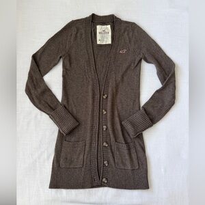Hollister Women's Chocolate brown Cardigan